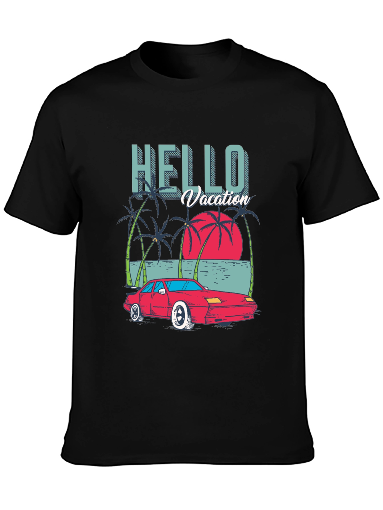 Hello Vacation Graphic T-Shirt