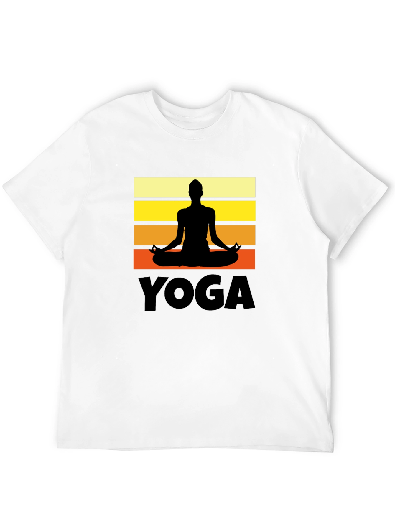 Yoga Silhouette Graphic T-Shirt Zen Meditation Tee
