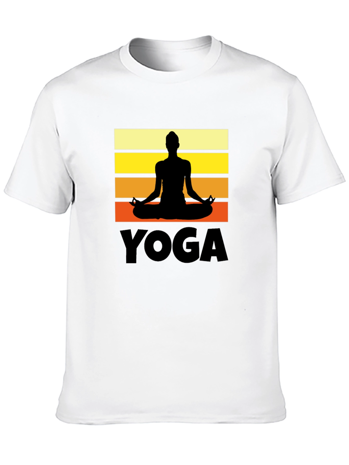 Yoga Silhouette Graphic T-Shirt Zen Meditation Tee