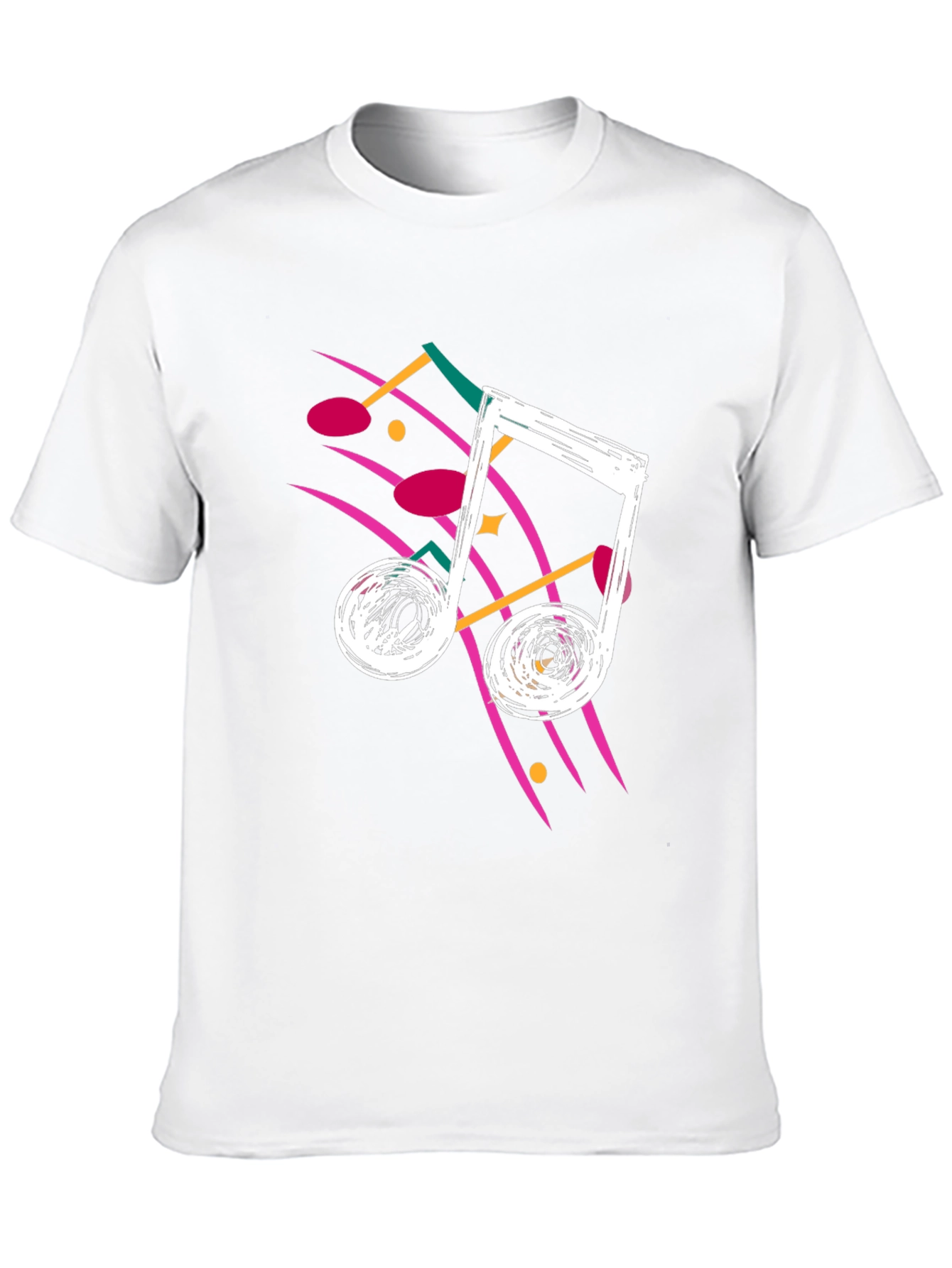 Retro 80s Music Note Graphic T-Shirt