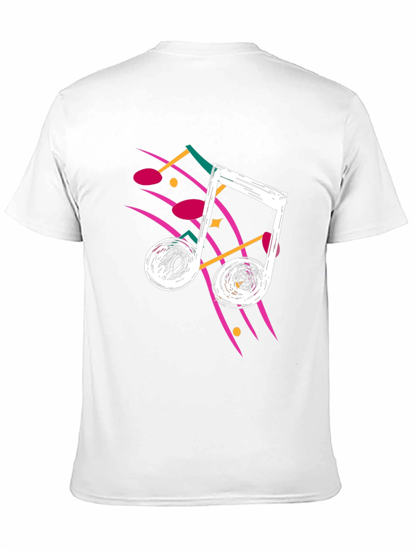 Retro 80s Music Note Graphic T-Shirt