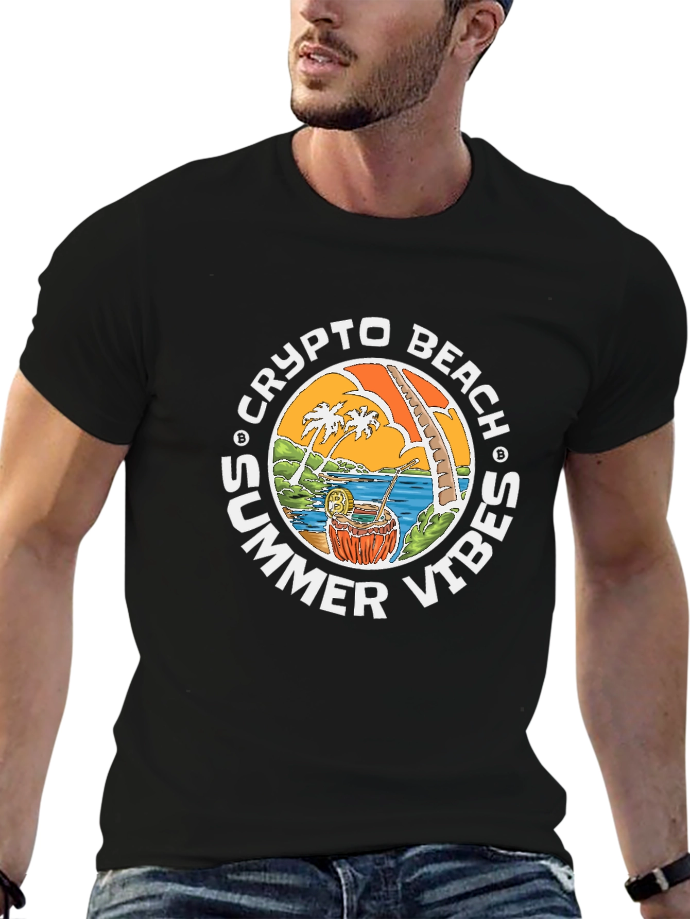 Crypto Beach Summer Vibes T-Shirt