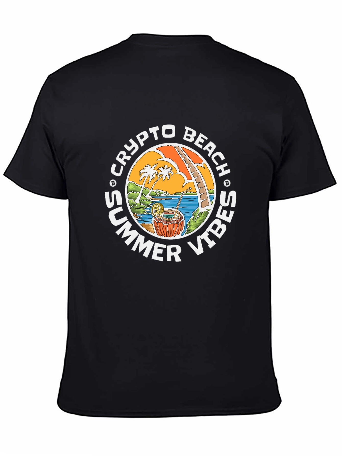 Crypto Beach Summer Vibes T-Shirt