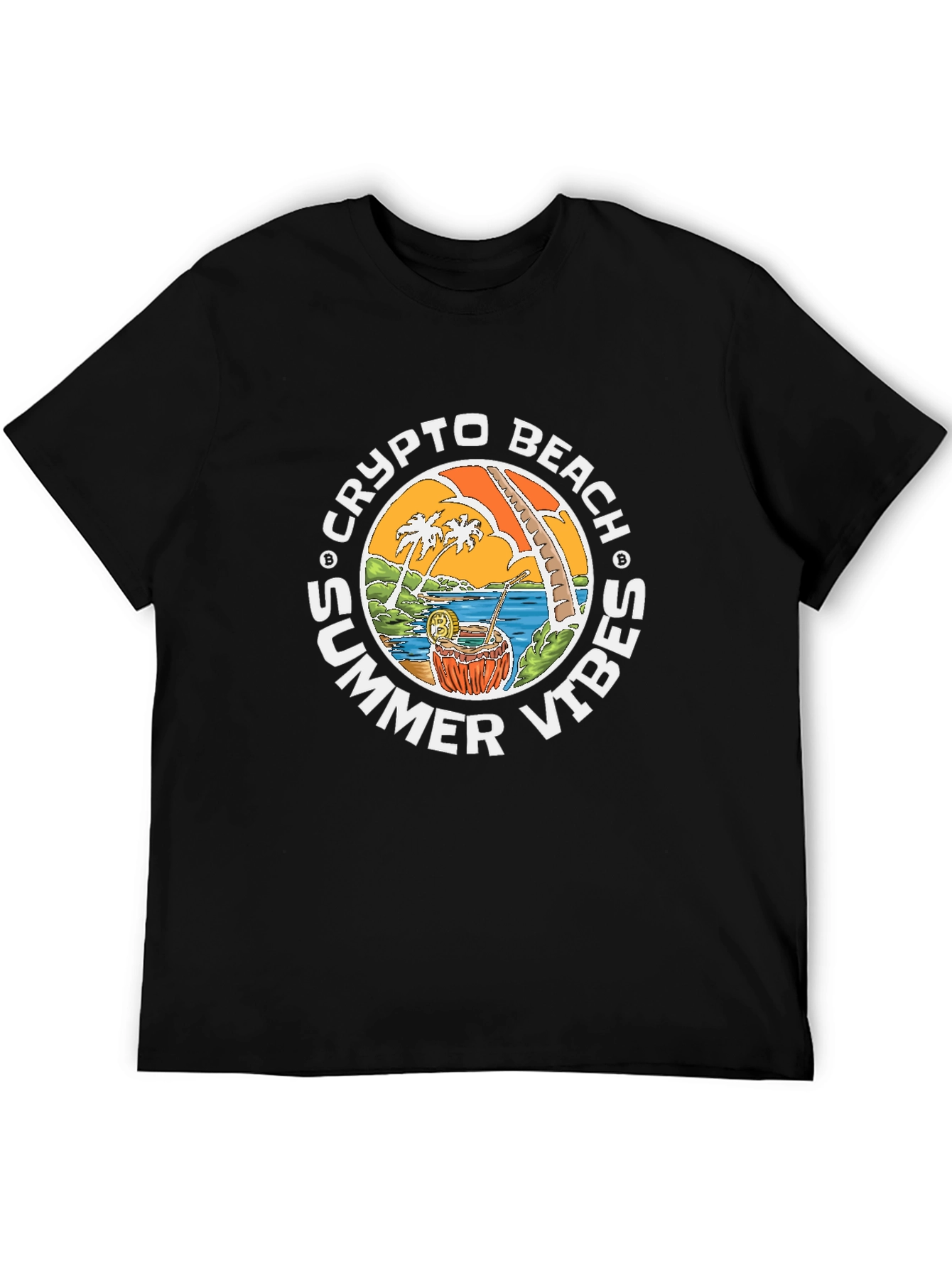 Crypto Beach Summer Vibes T-Shirt