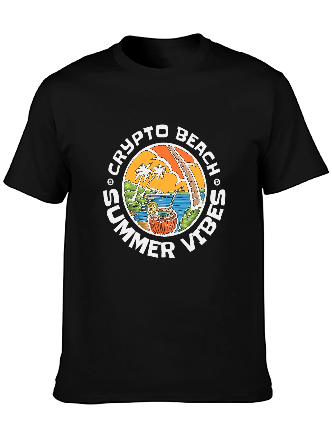 Crypto Beach Summer Vibes T-Shirt