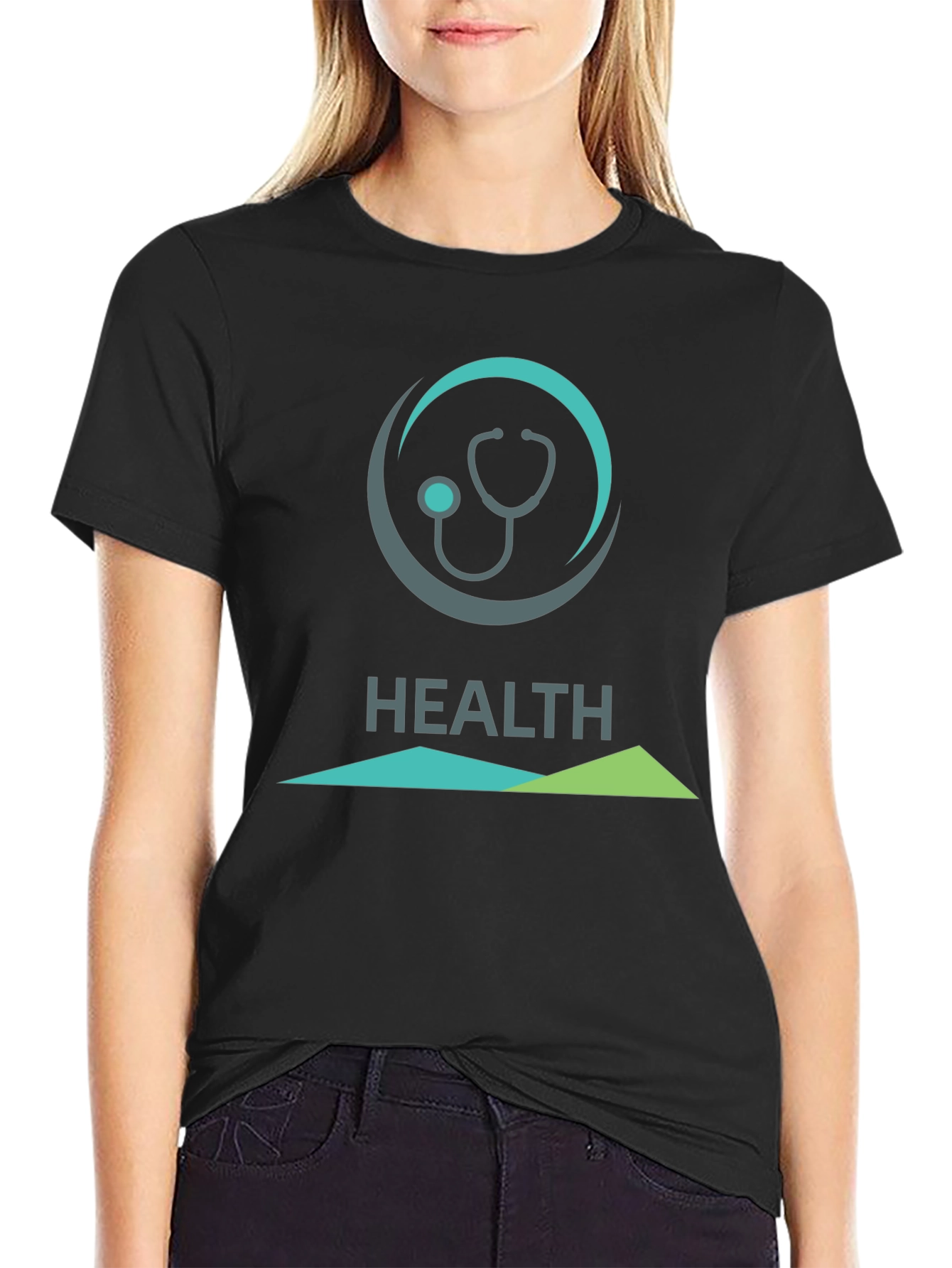 Health Logo T-Shirt - Comfortable Everyday Wear