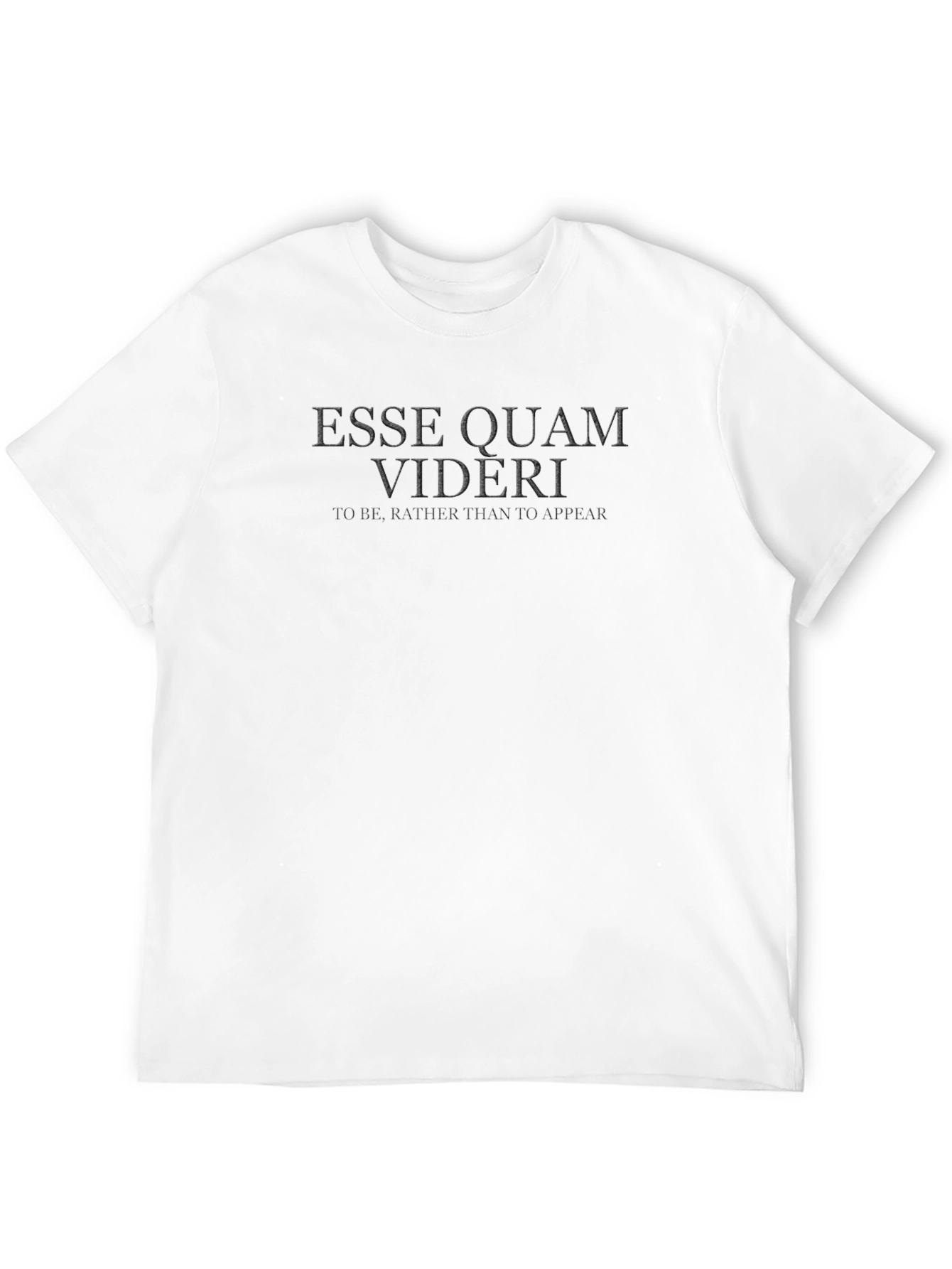 Esse Quam Videri Black Graphic Tee