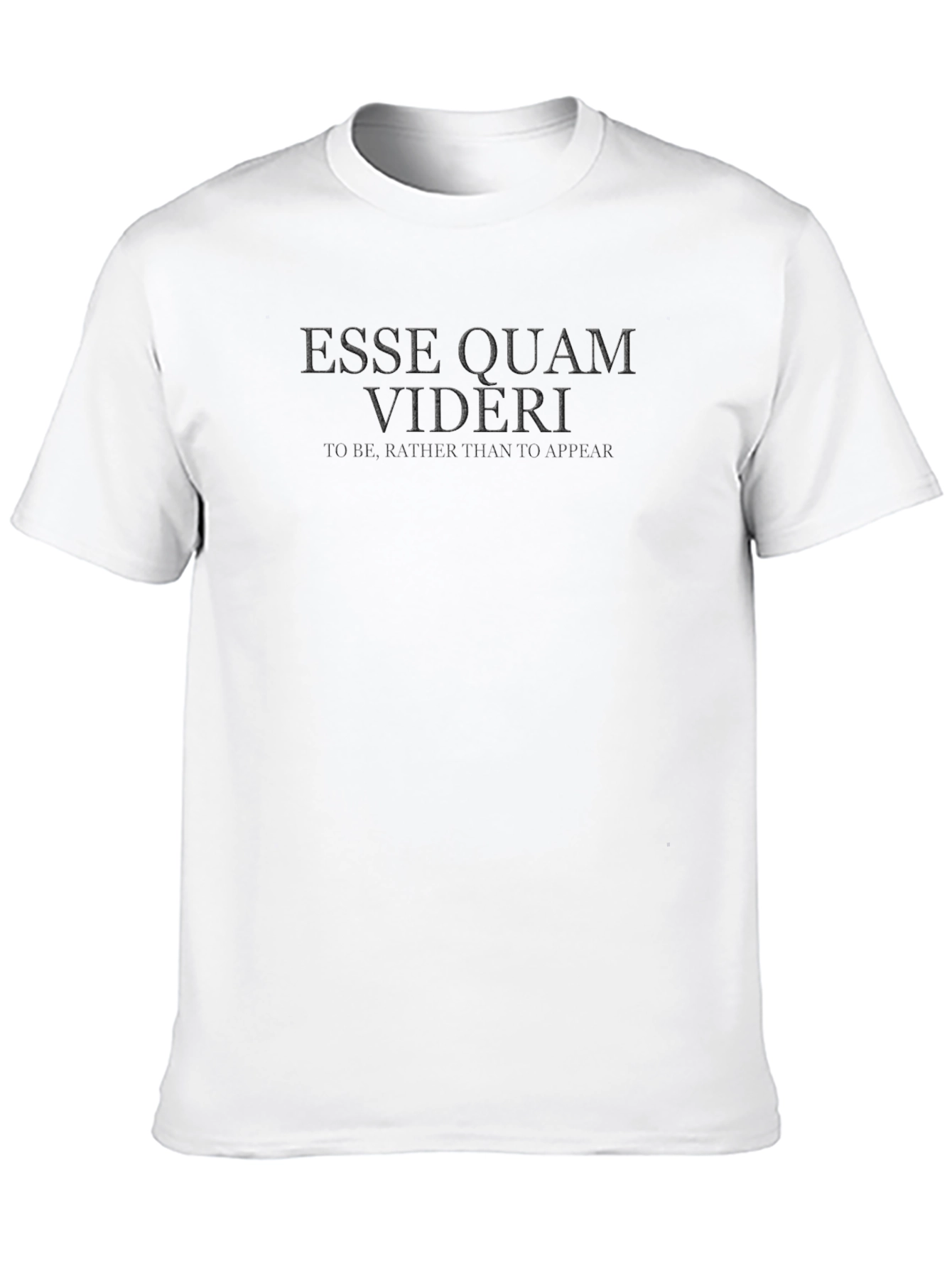 Esse Quam Videri Black Graphic Tee