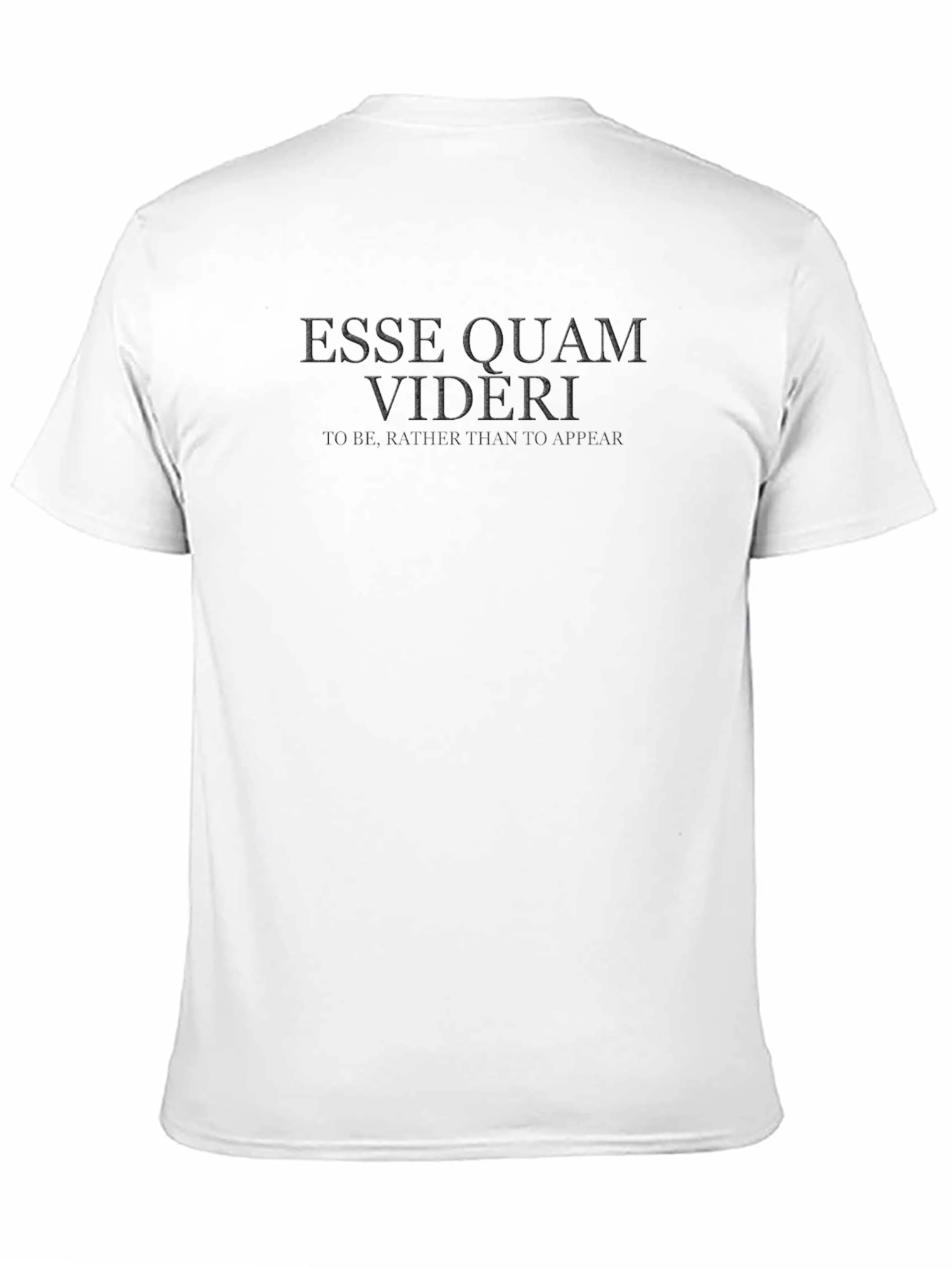 Esse Quam Videri Black Graphic Tee