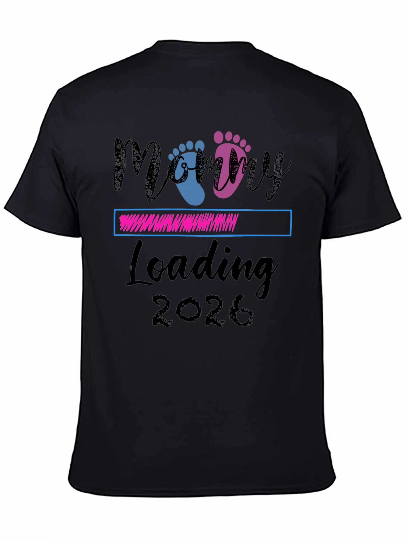 Mommy Loading 2026 T-Shirt - Pregnancy Announcement Tee