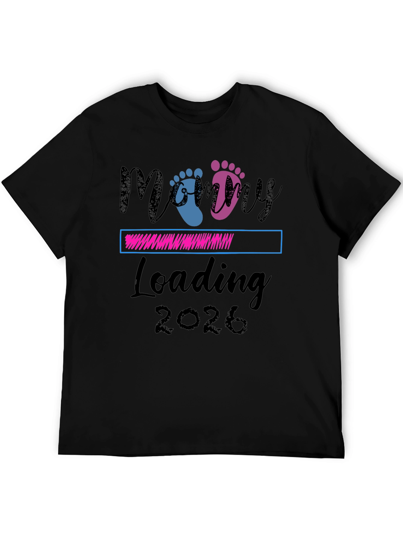 Mommy Loading 2026 T-Shirt - Pregnancy Announcement Tee