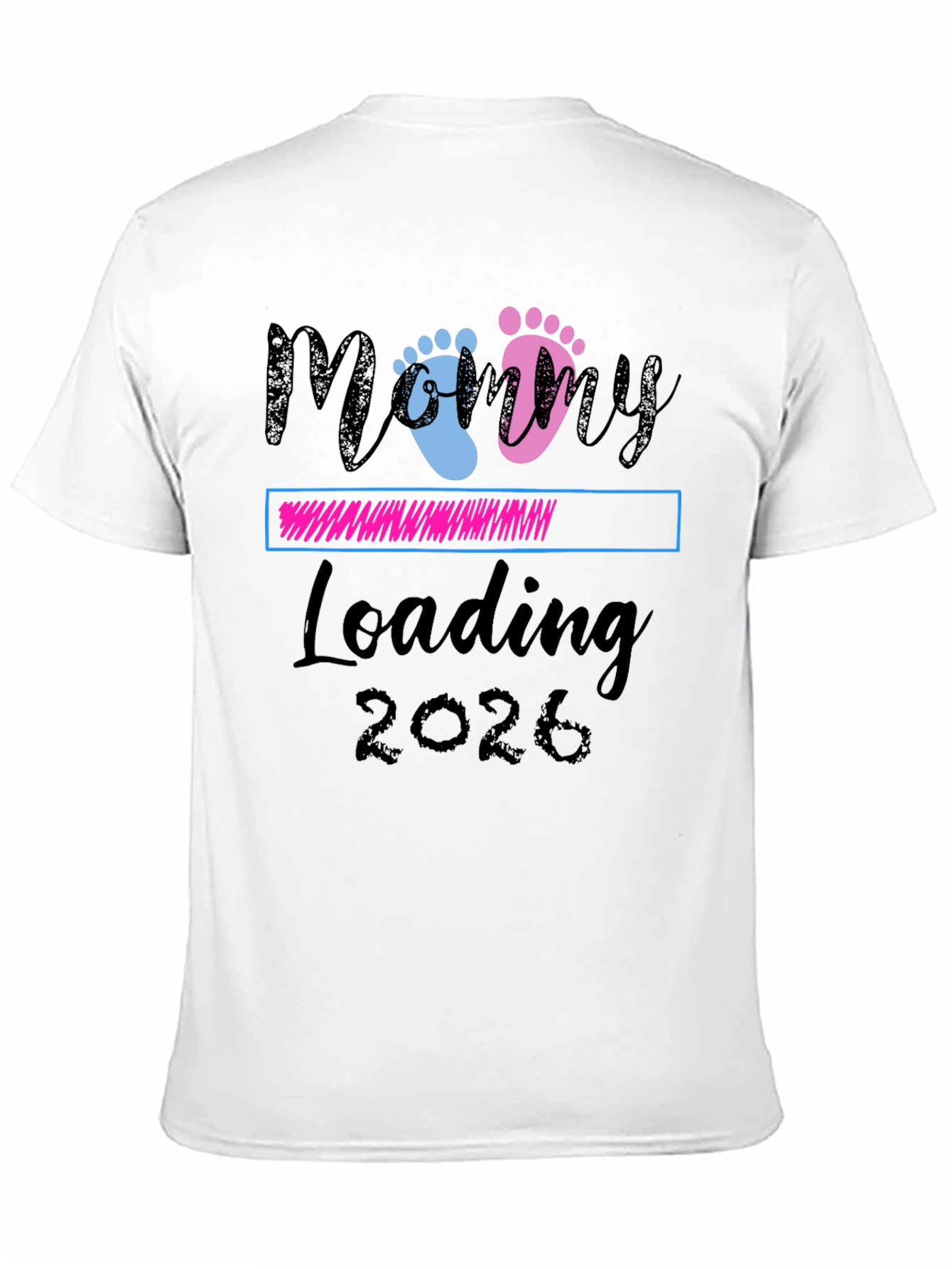 Mommy Loading 2026 T-Shirt - Pregnancy Announcement Tee