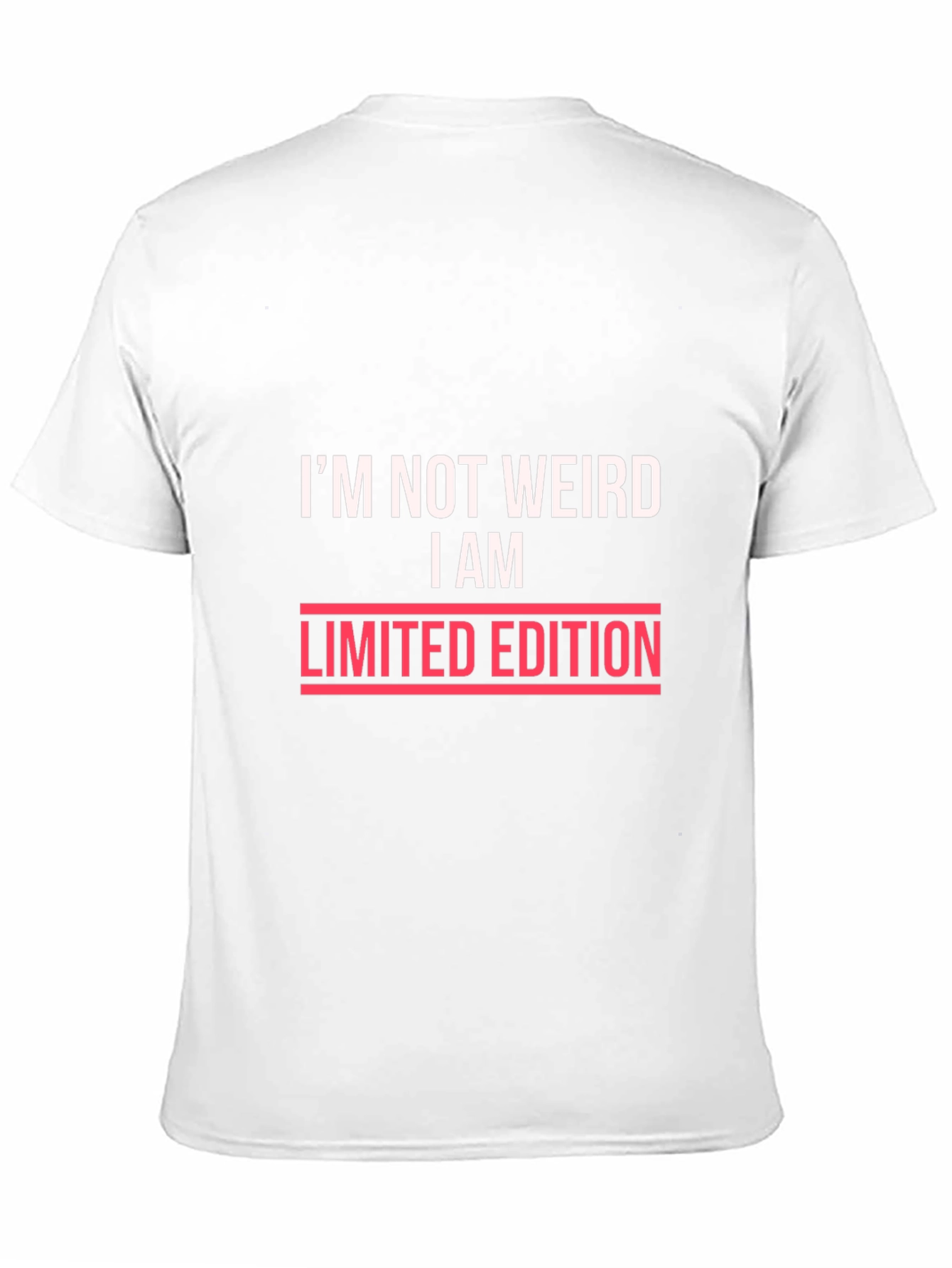 Im Not Weird I Am Limited Edition Black T-Shirt