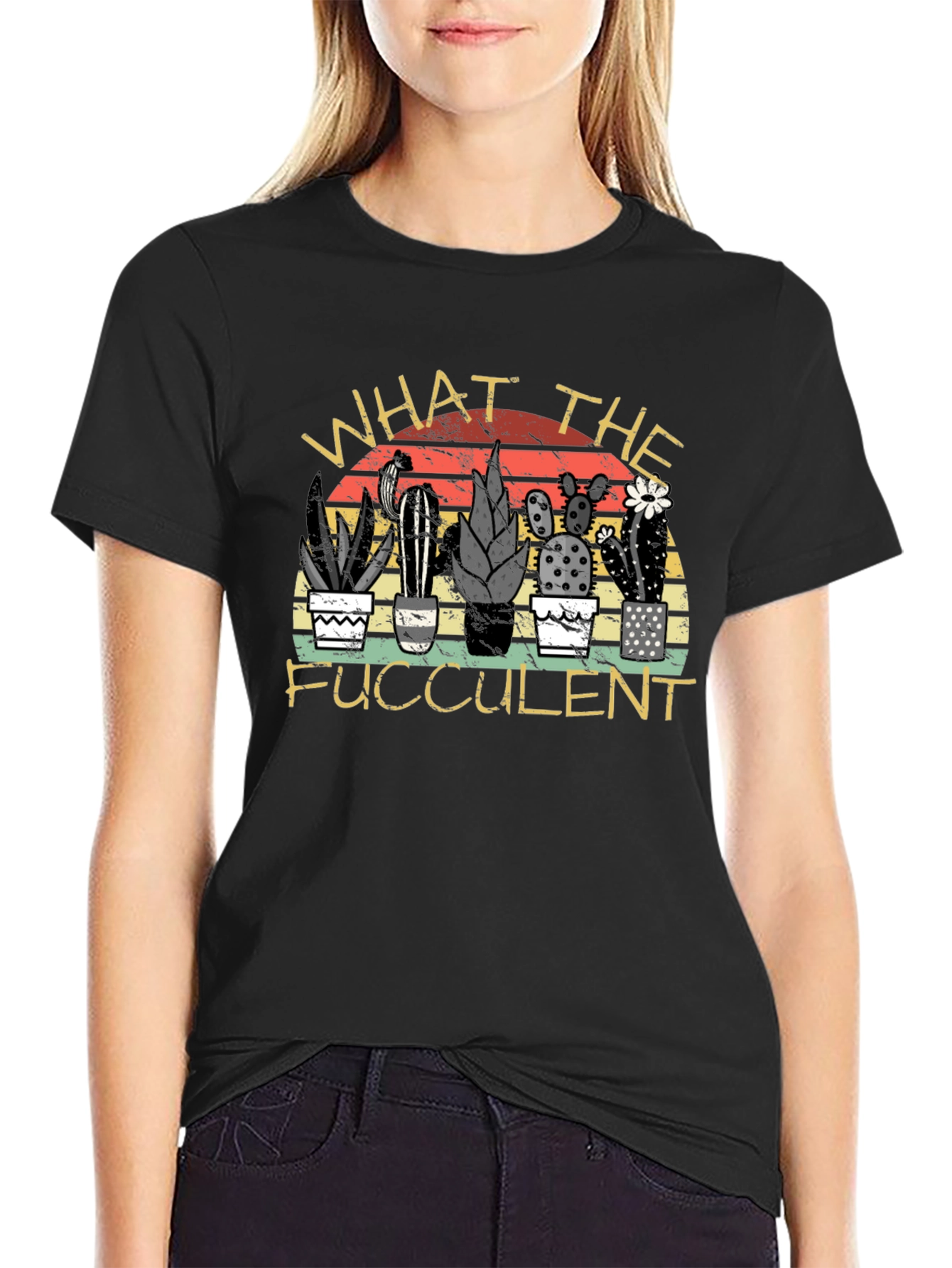 What the Fucculent Cactus T-Shirt