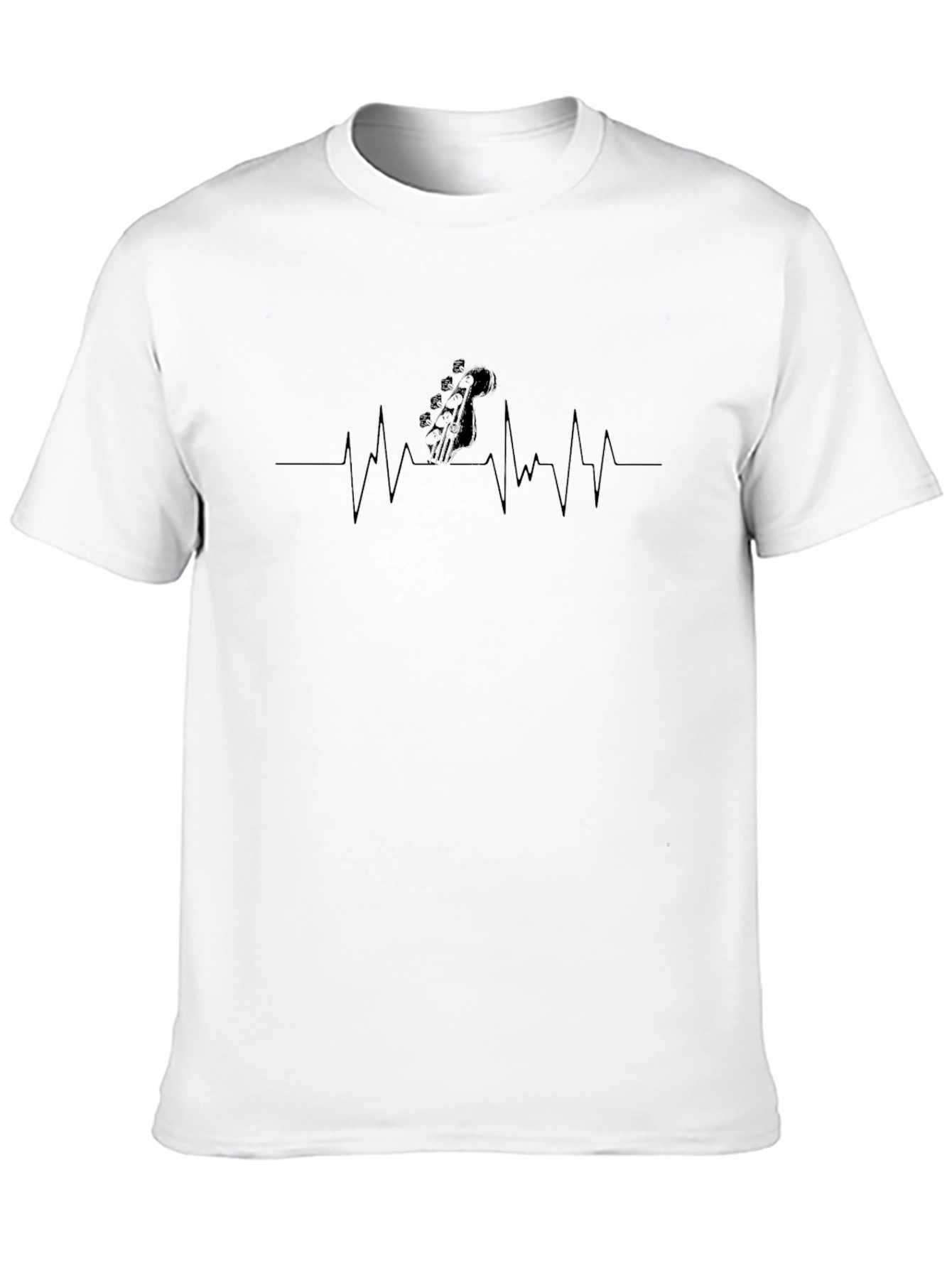 Guitar Heartbeat Graphic T-Shirt - Musician Tee