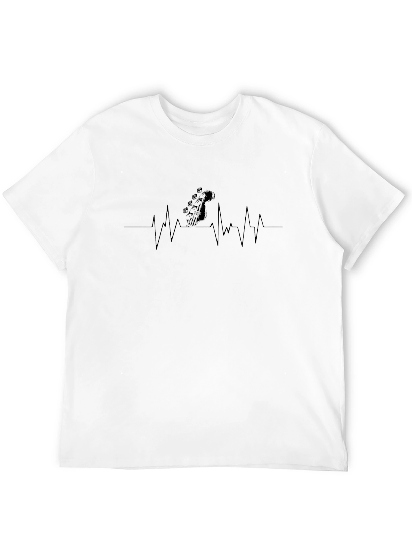 Guitar Heartbeat Graphic T-Shirt - Musician Tee