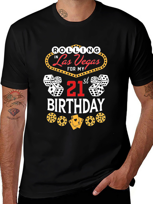 Las Vegas 21st Birthday Graphic T-Shirt