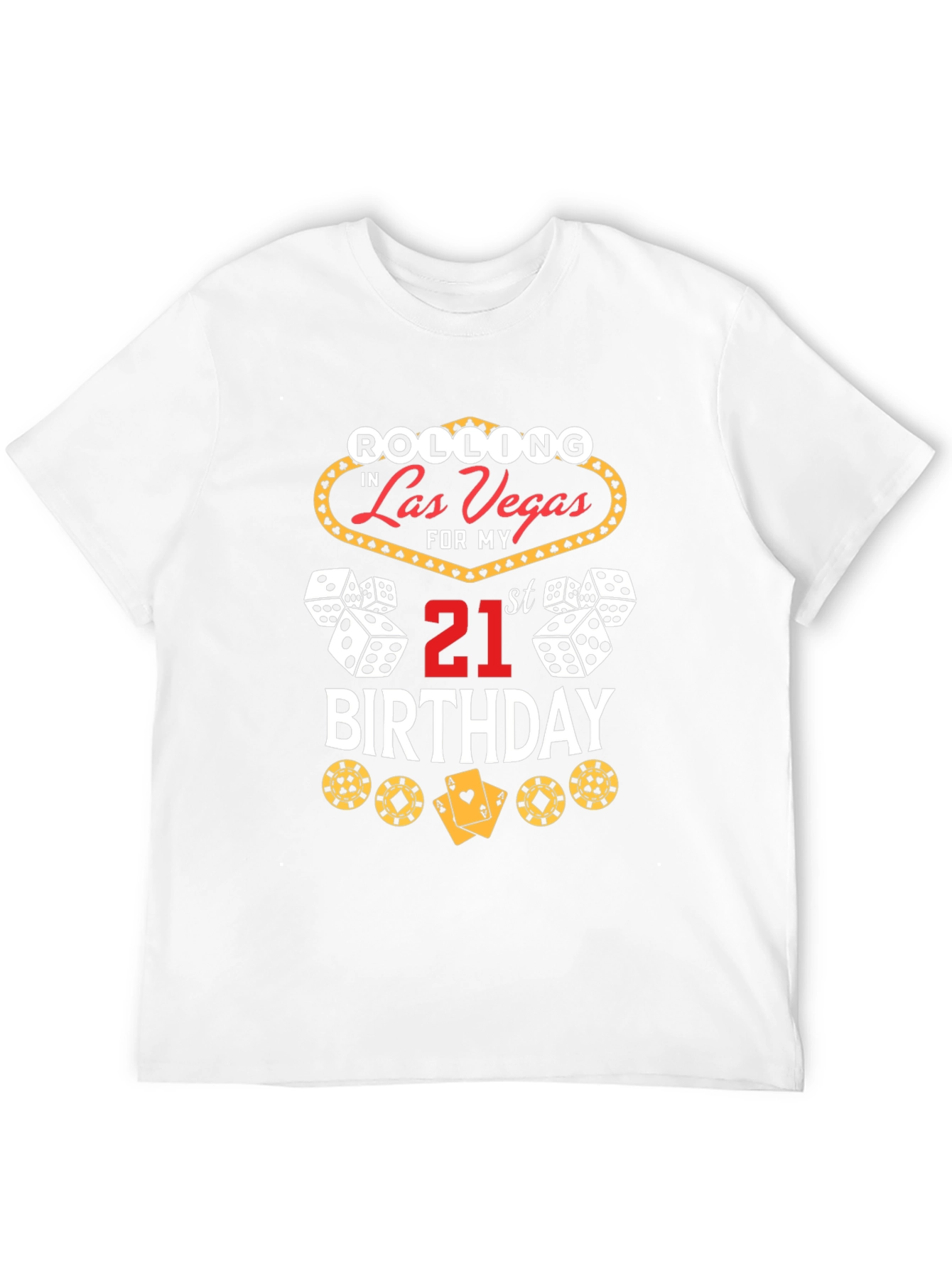 Las Vegas 21st Birthday Graphic T-Shirt