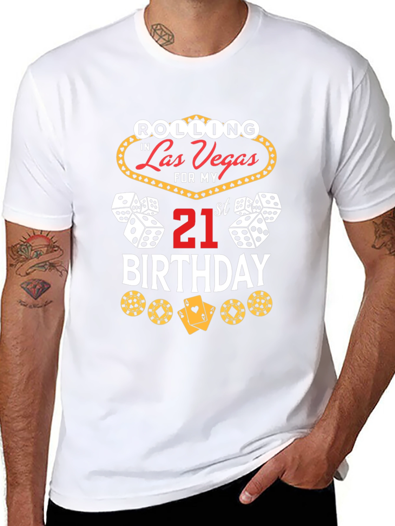 Las Vegas 21st Birthday Graphic T-Shirt