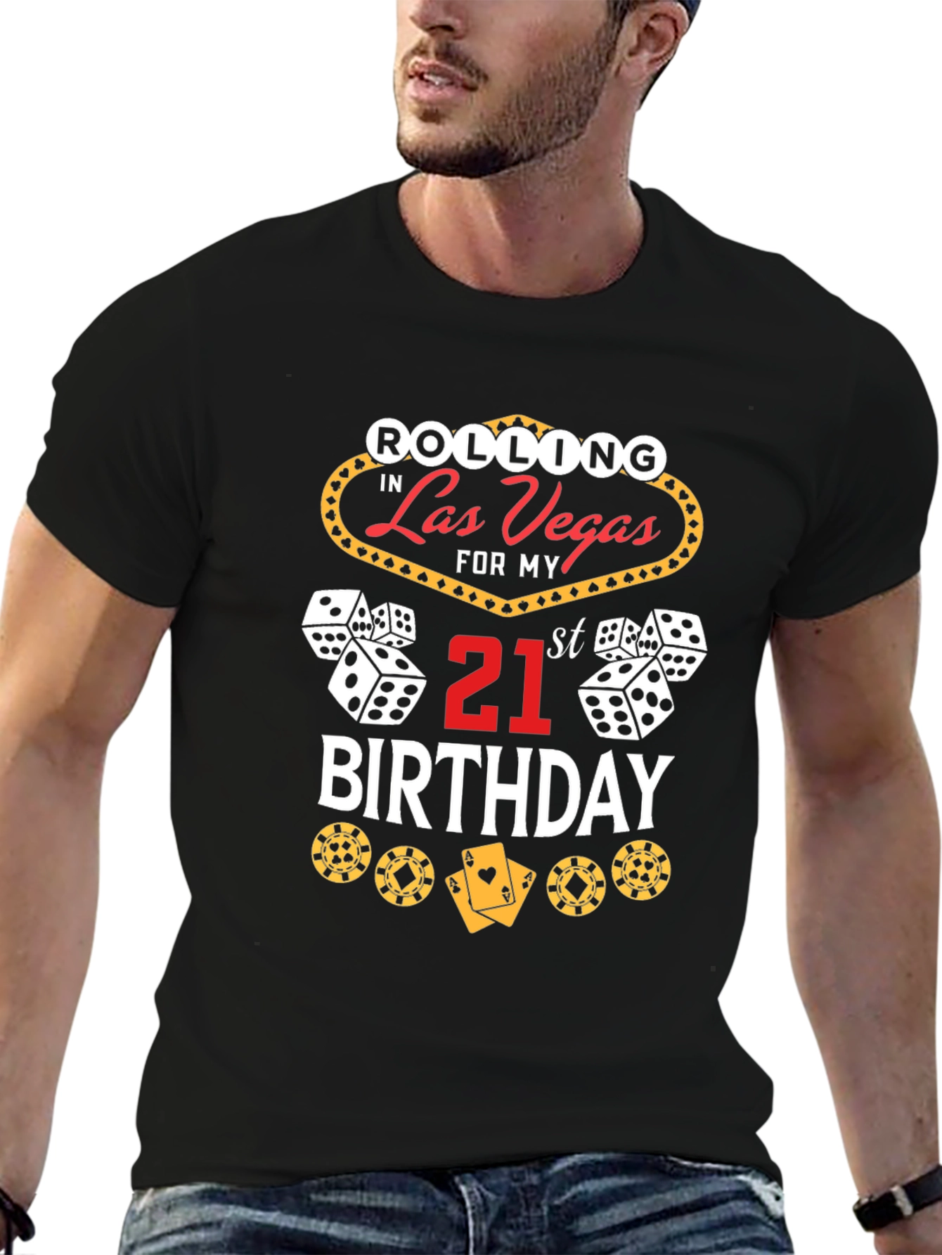Las Vegas 21st Birthday Graphic T-Shirt