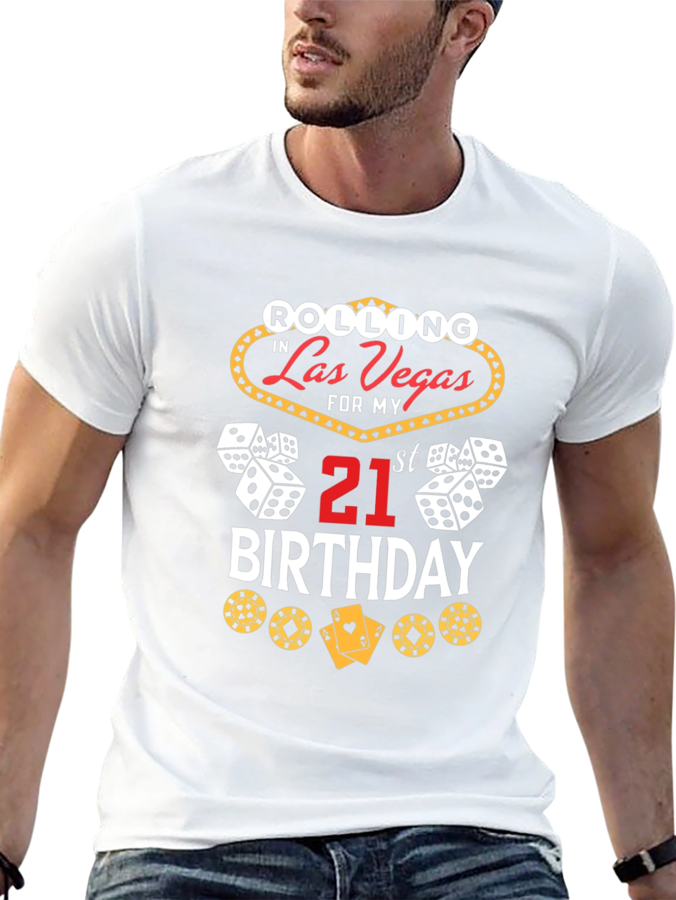 Las Vegas 21st Birthday Graphic T-Shirt