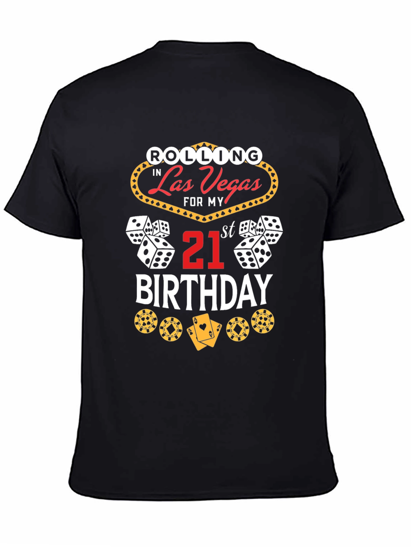 Las Vegas 21st Birthday Graphic T-Shirt