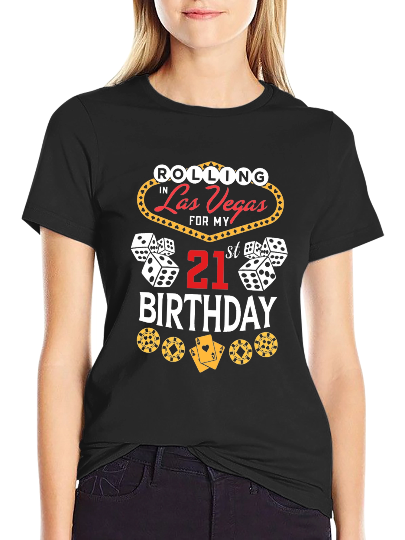 Las Vegas 21st Birthday Graphic T-Shirt