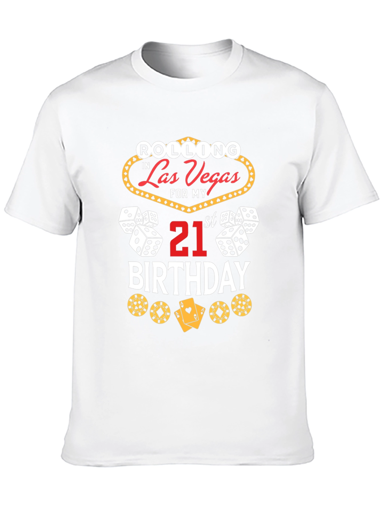 Las Vegas 21st Birthday Graphic T-Shirt