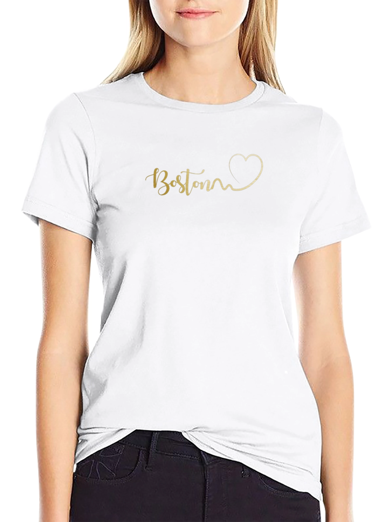 Boston Heart T-Shirt - Stylish City Pride