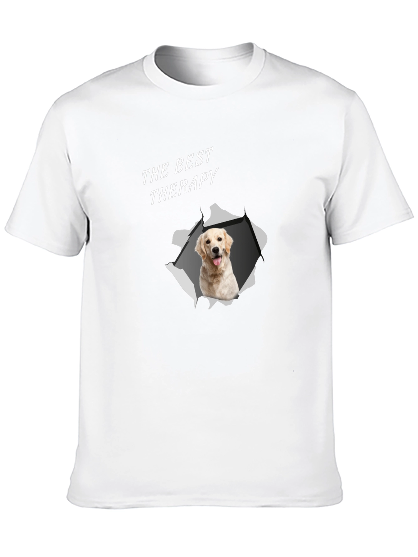 Best Therapy Golden Retriever Graphic T-Shirt