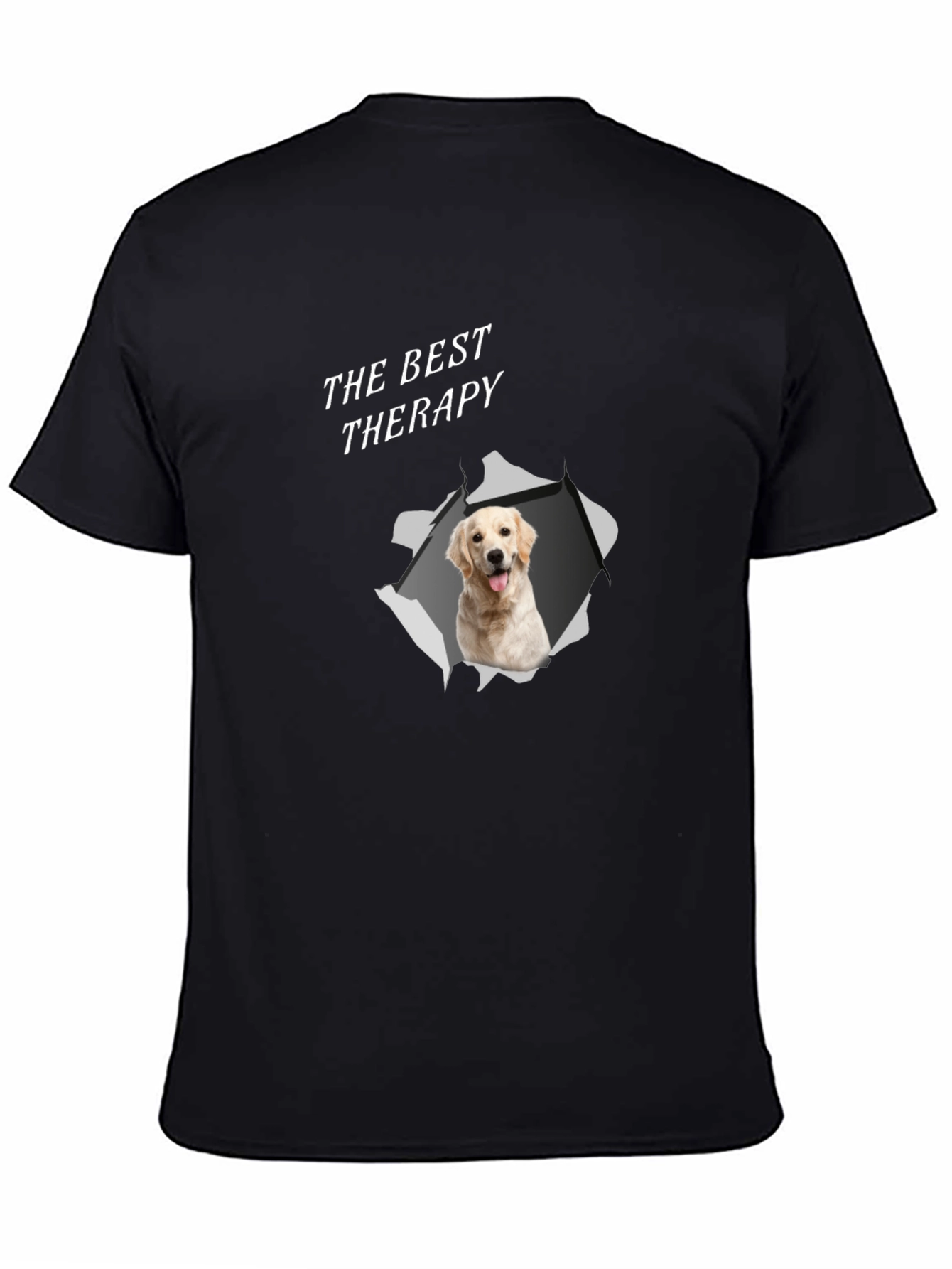 Best Therapy Golden Retriever Graphic T-Shirt