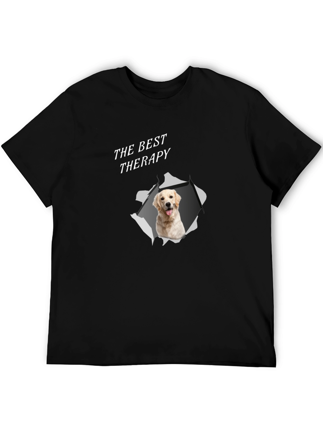 Best Therapy Golden Retriever Graphic T-Shirt
