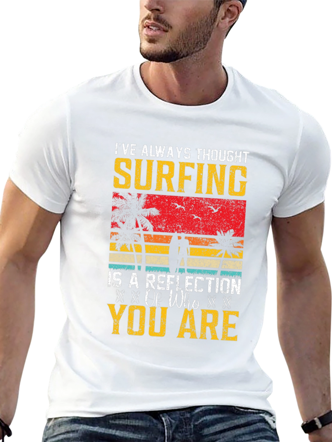 Surfing Reflection Graphic Tee