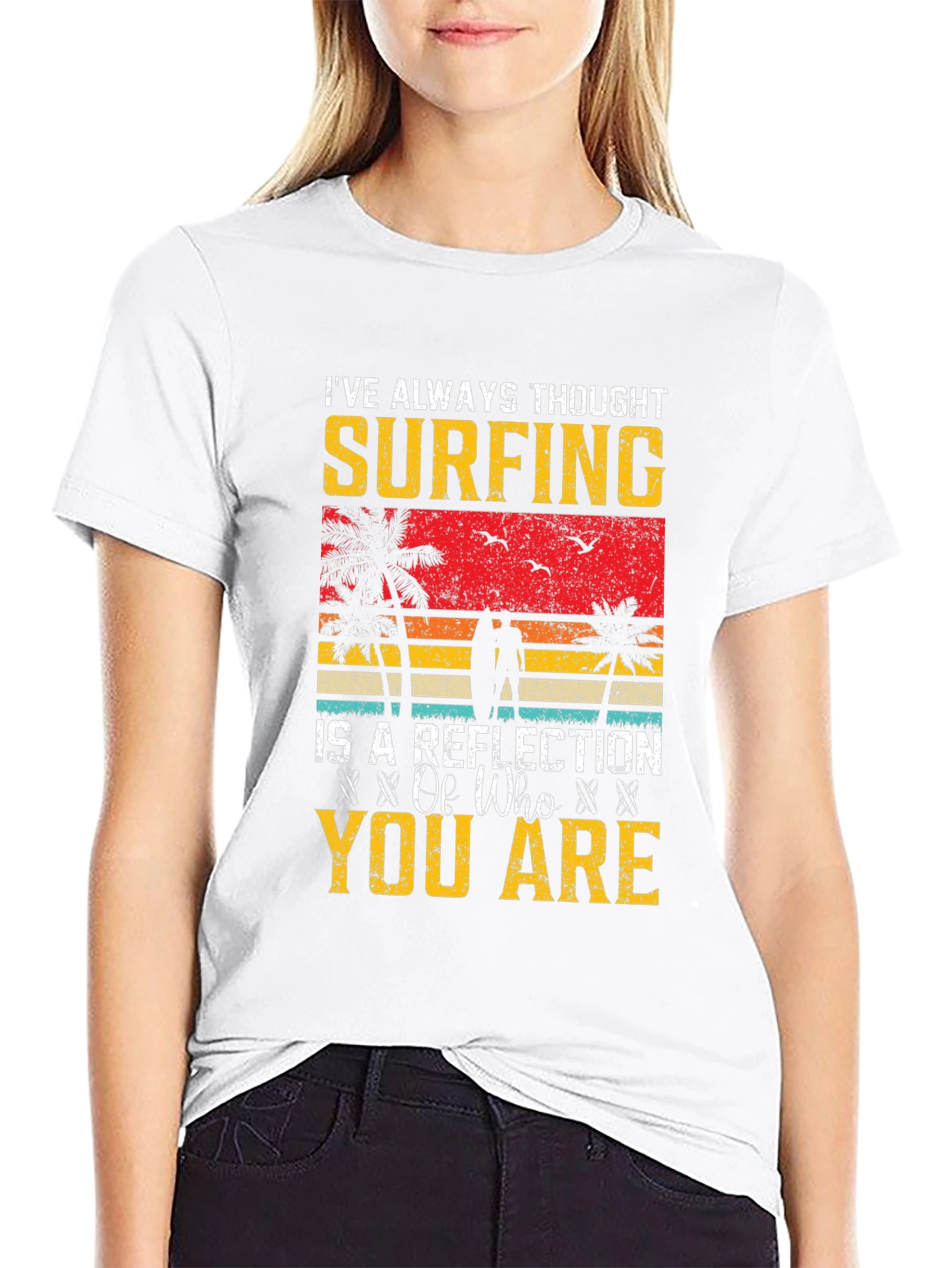 Surfing Reflection Graphic Tee