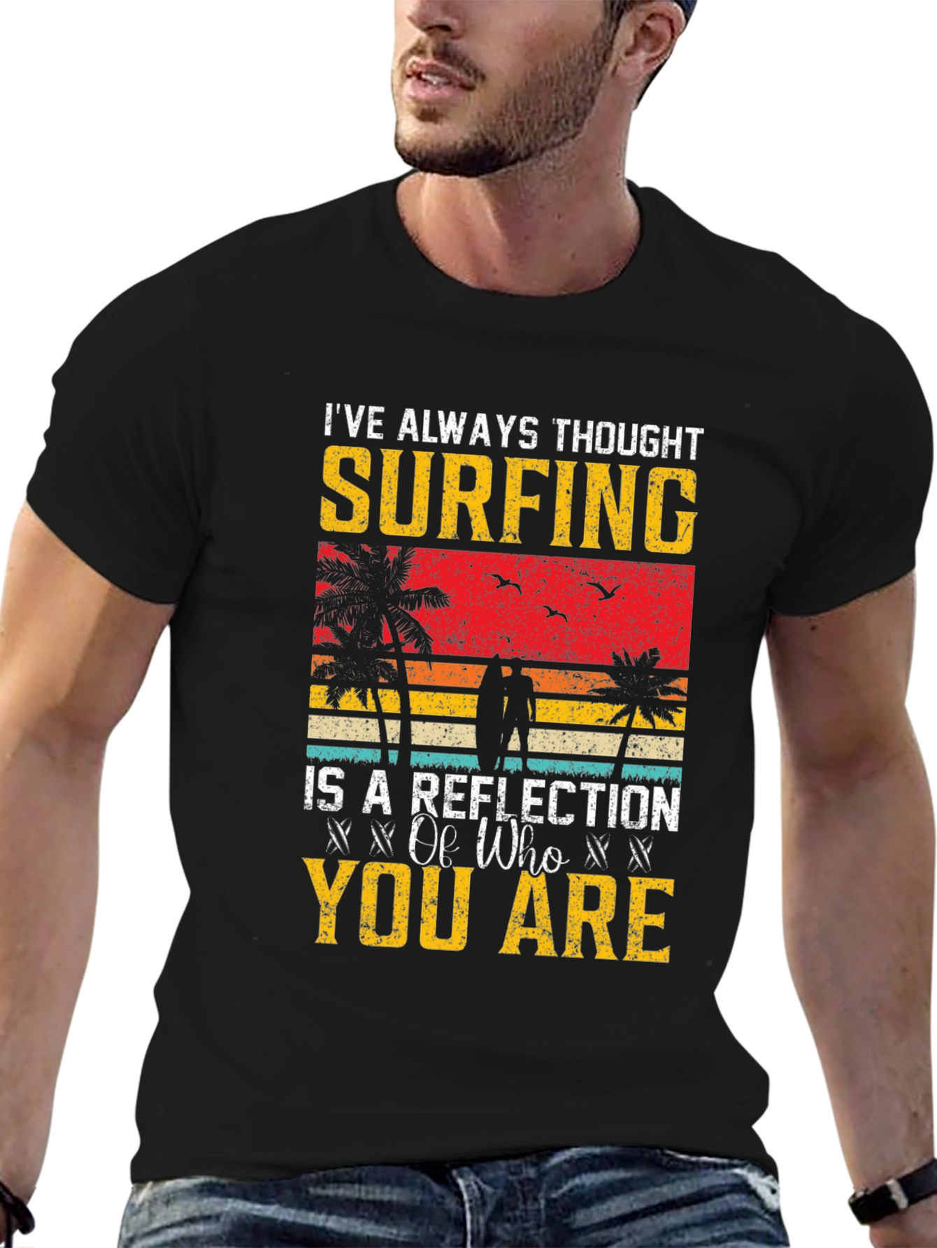 Surfing Reflection Graphic Tee