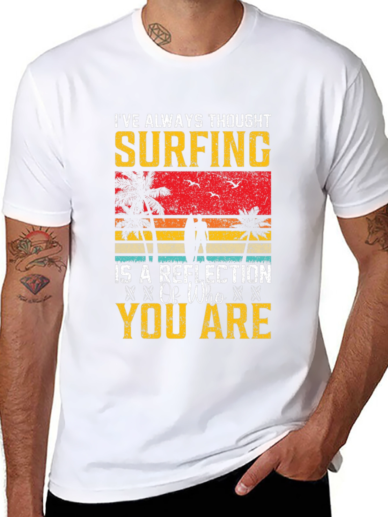 Surfing Reflection Graphic Tee