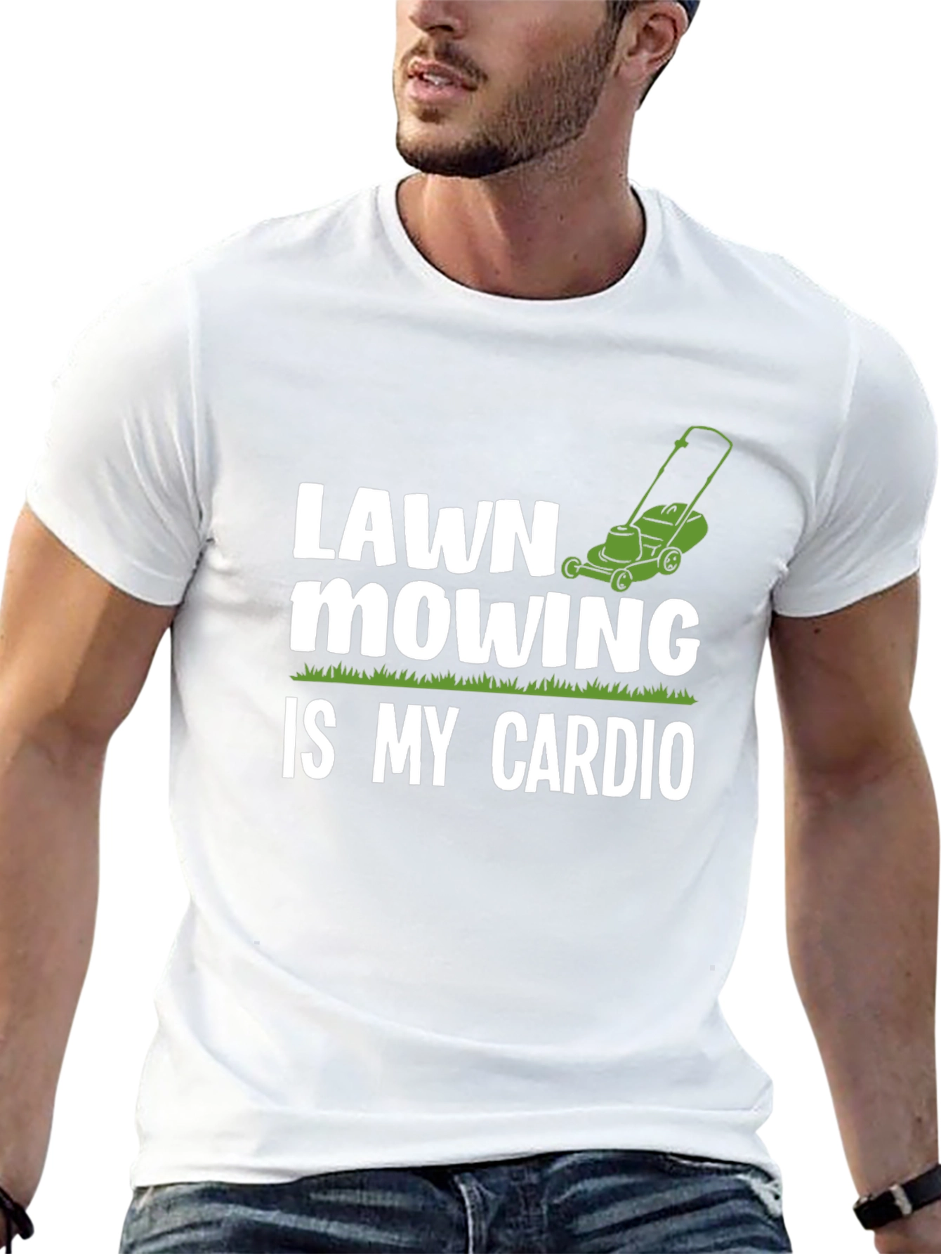 Lawn Mowing is My Cardio - Graphic T-Shirt