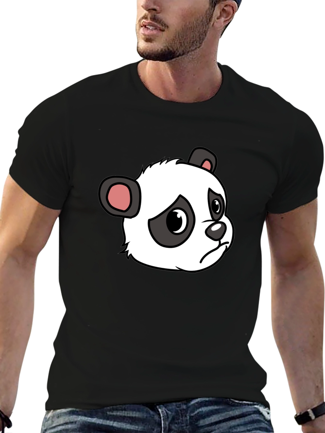 Sad Panda Graphic Tee - Soft Cotton Blend