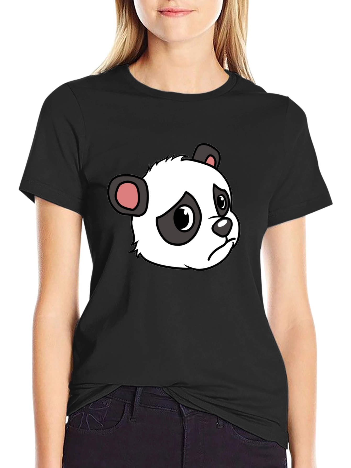 Sad Panda Graphic Tee - Soft Cotton Blend
