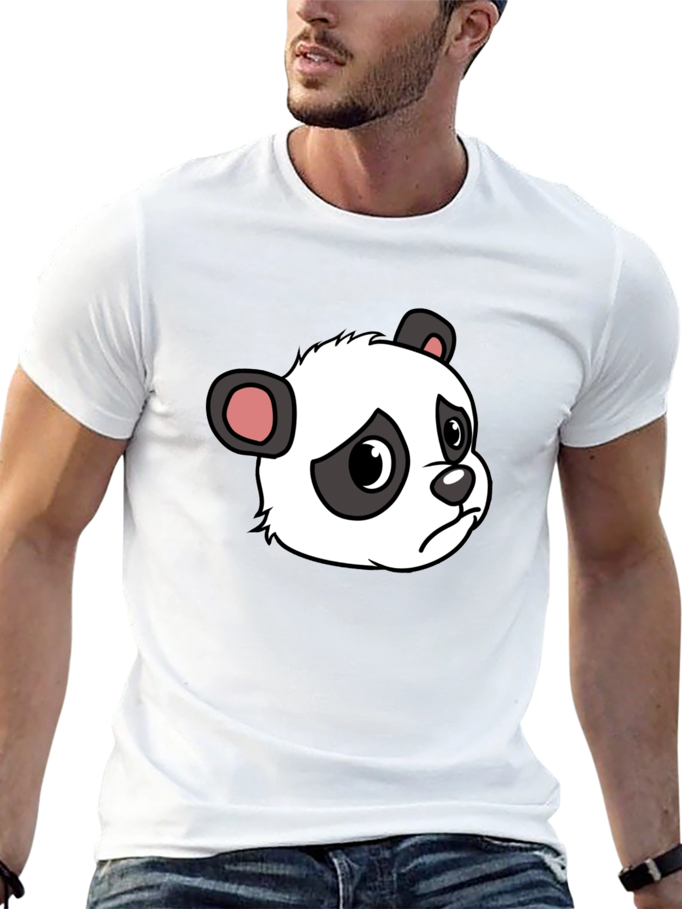 Sad Panda Graphic Tee - Soft Cotton Blend