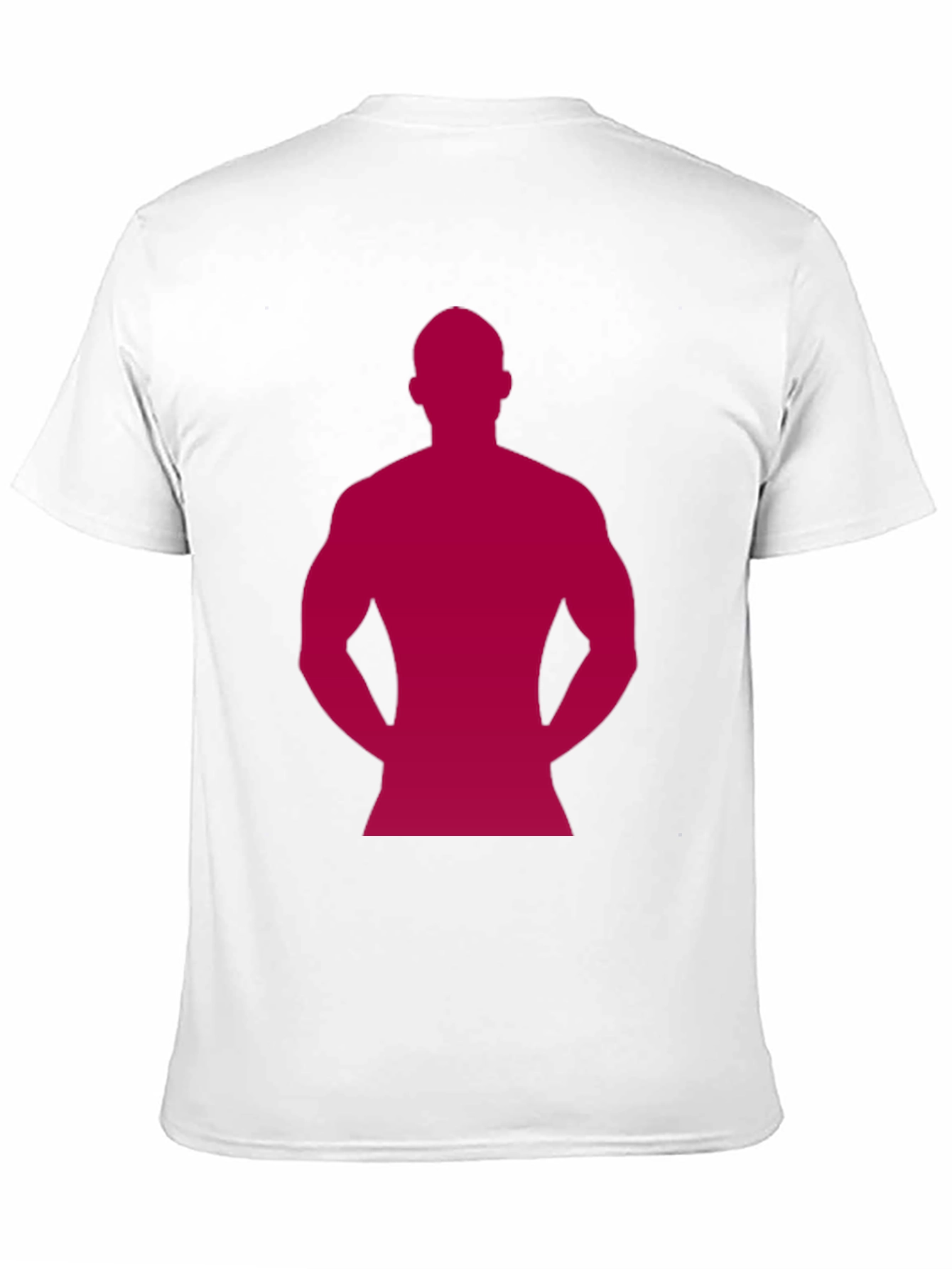 Muscle Man Silhouette T-Shirt - Black