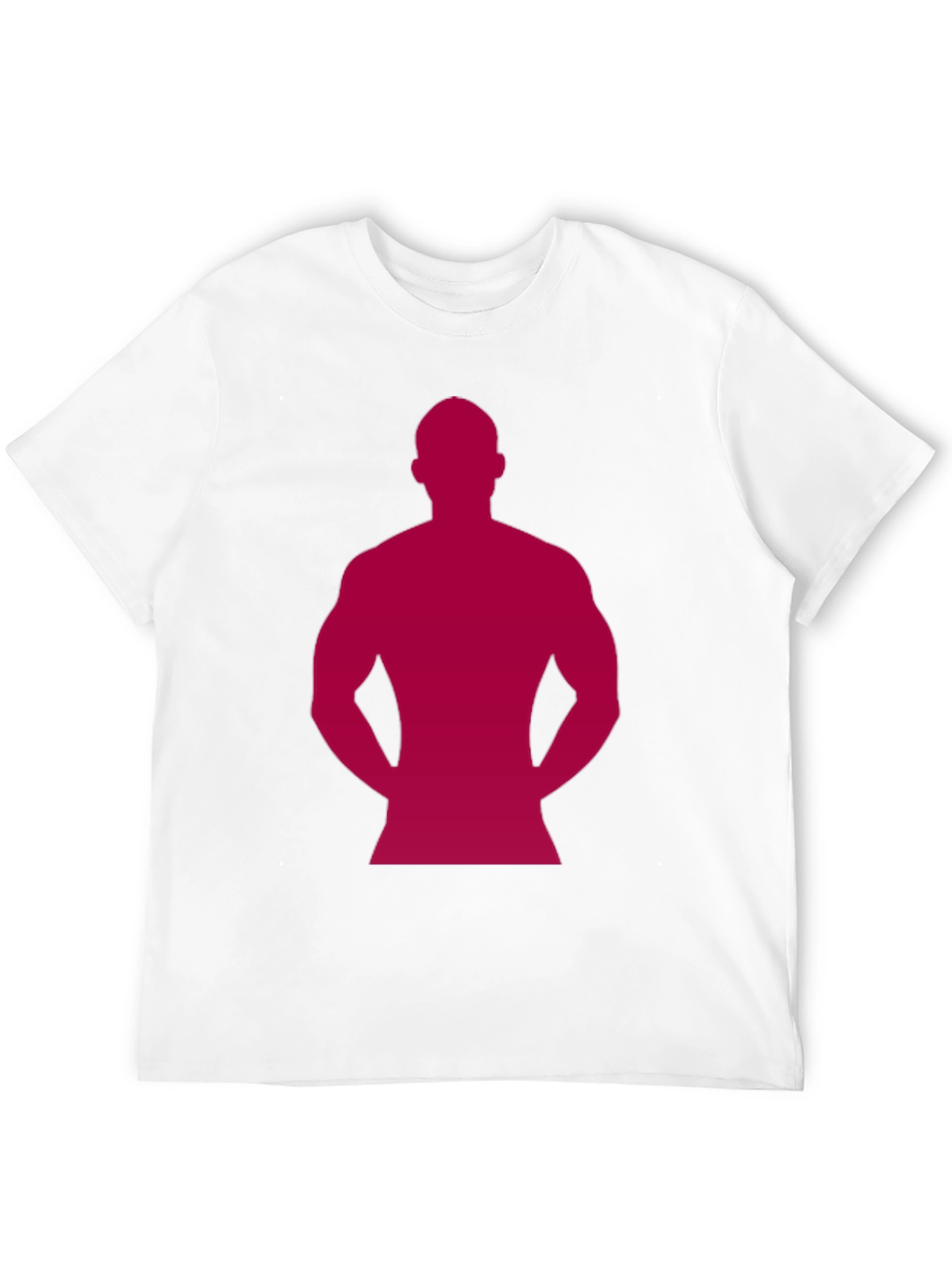 Muscle Man Silhouette T-Shirt - Black