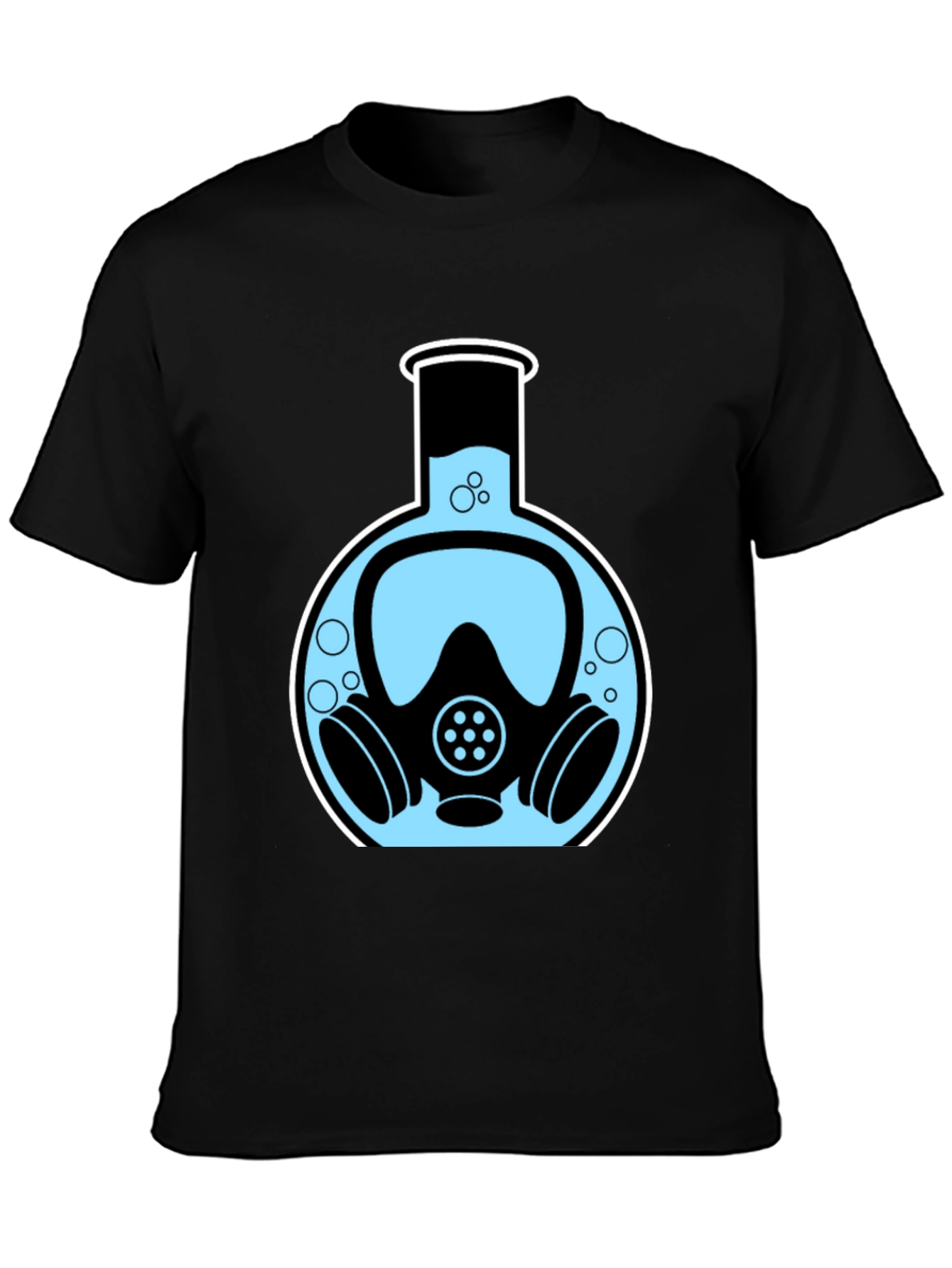 Gas Mask Flask T-Shirt - Science & Safety Tee