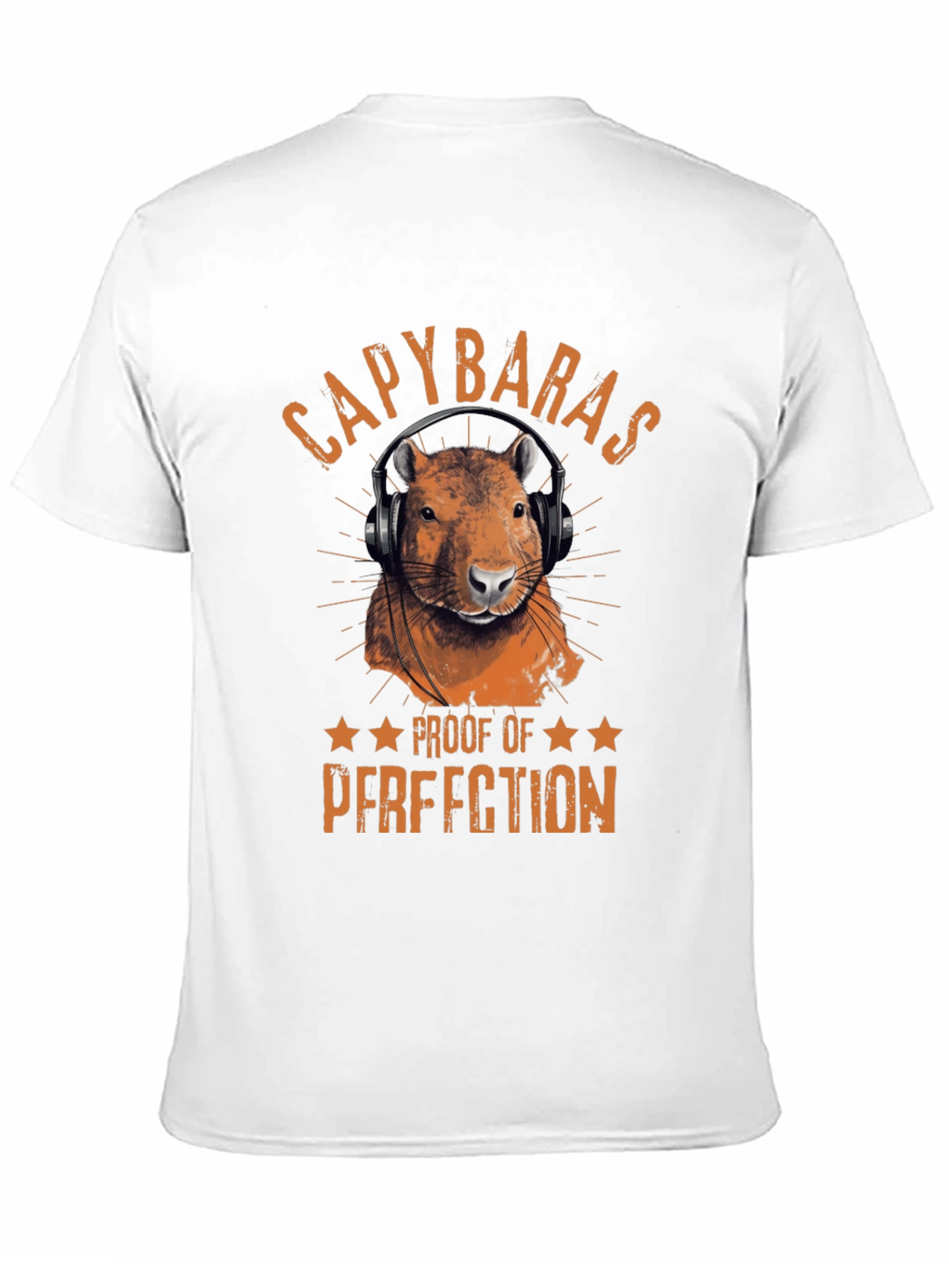 Capybaras Proof of Perfection Black T-Shirt