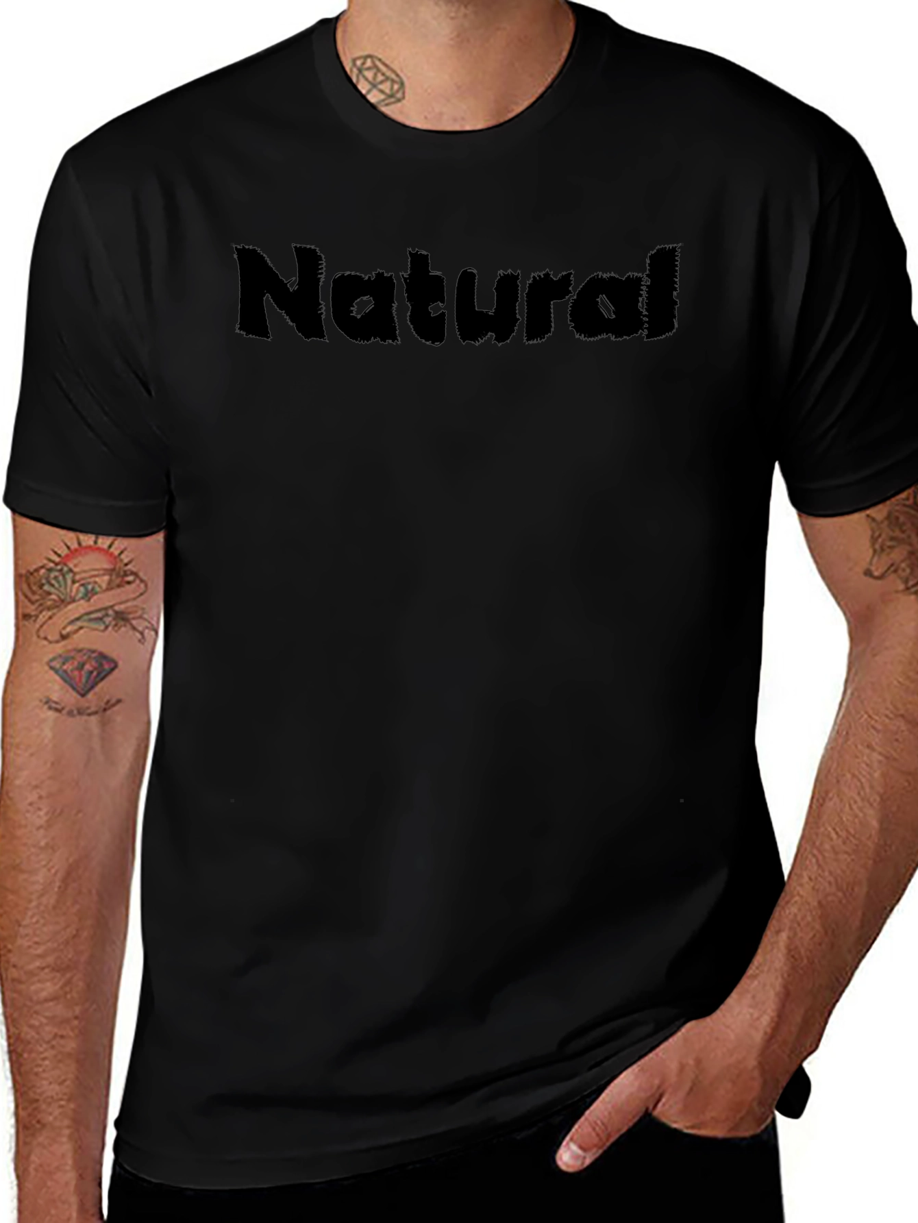 Natural Black T-Shirt
