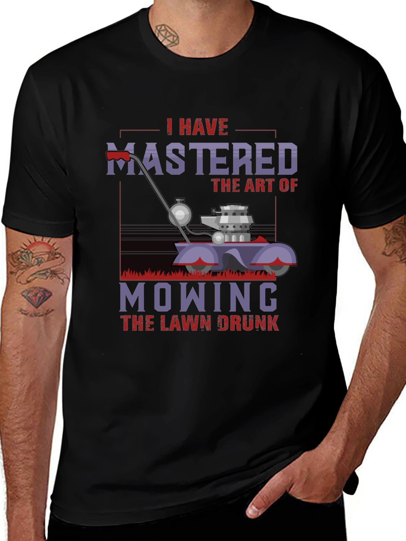 Mastered Mowing Drunk T-Shirt