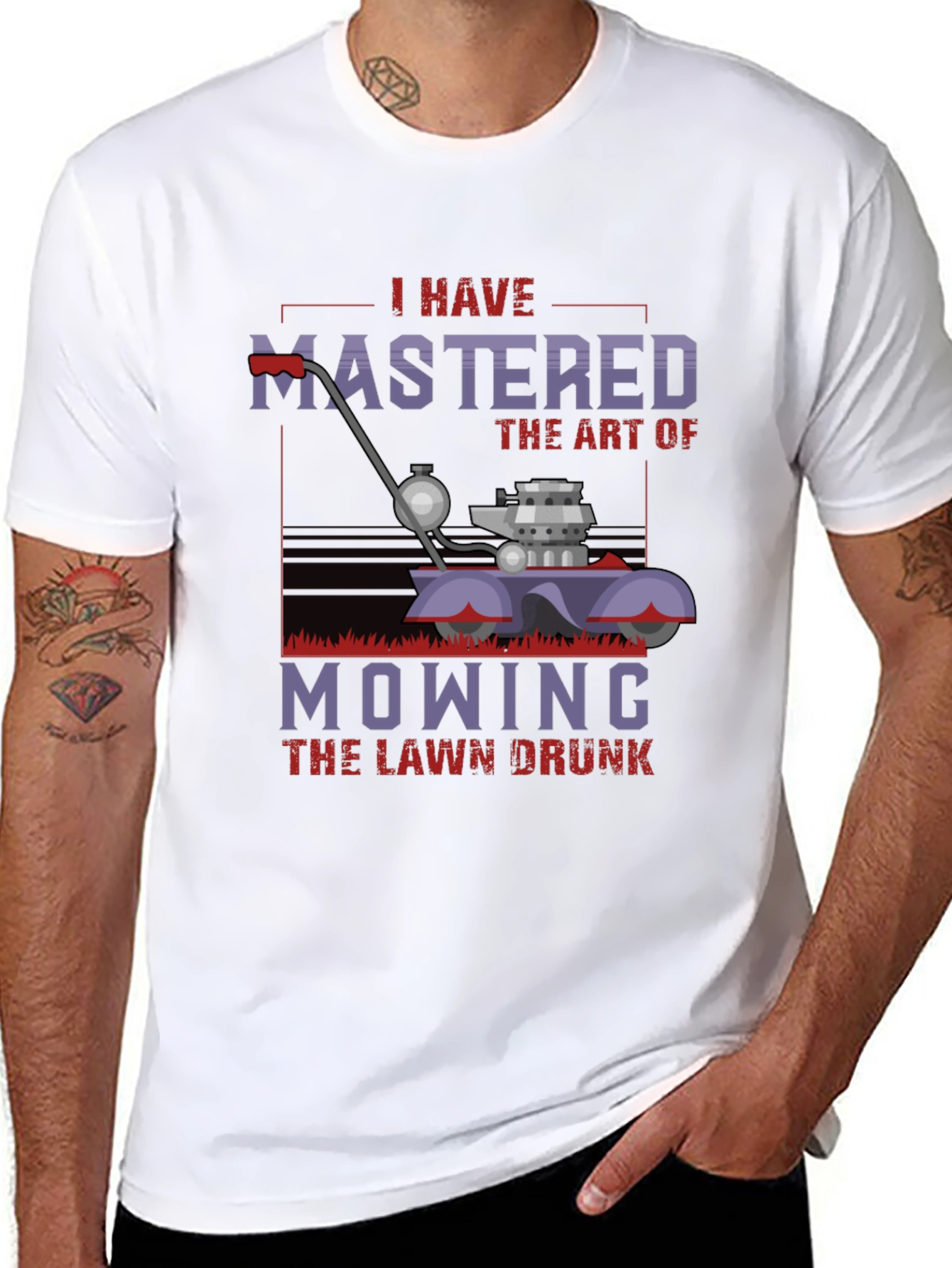 Mastered Mowing Drunk T-Shirt