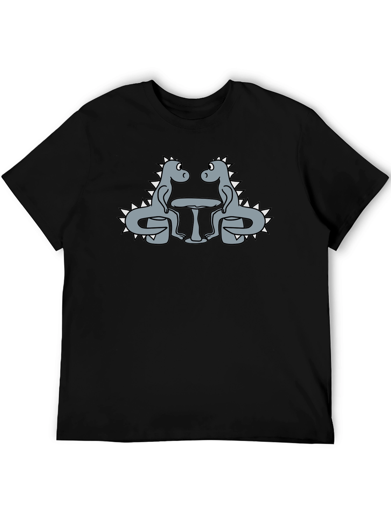 Dino Date Night Graphic Tee - Funny Dinosaur T-Shirt