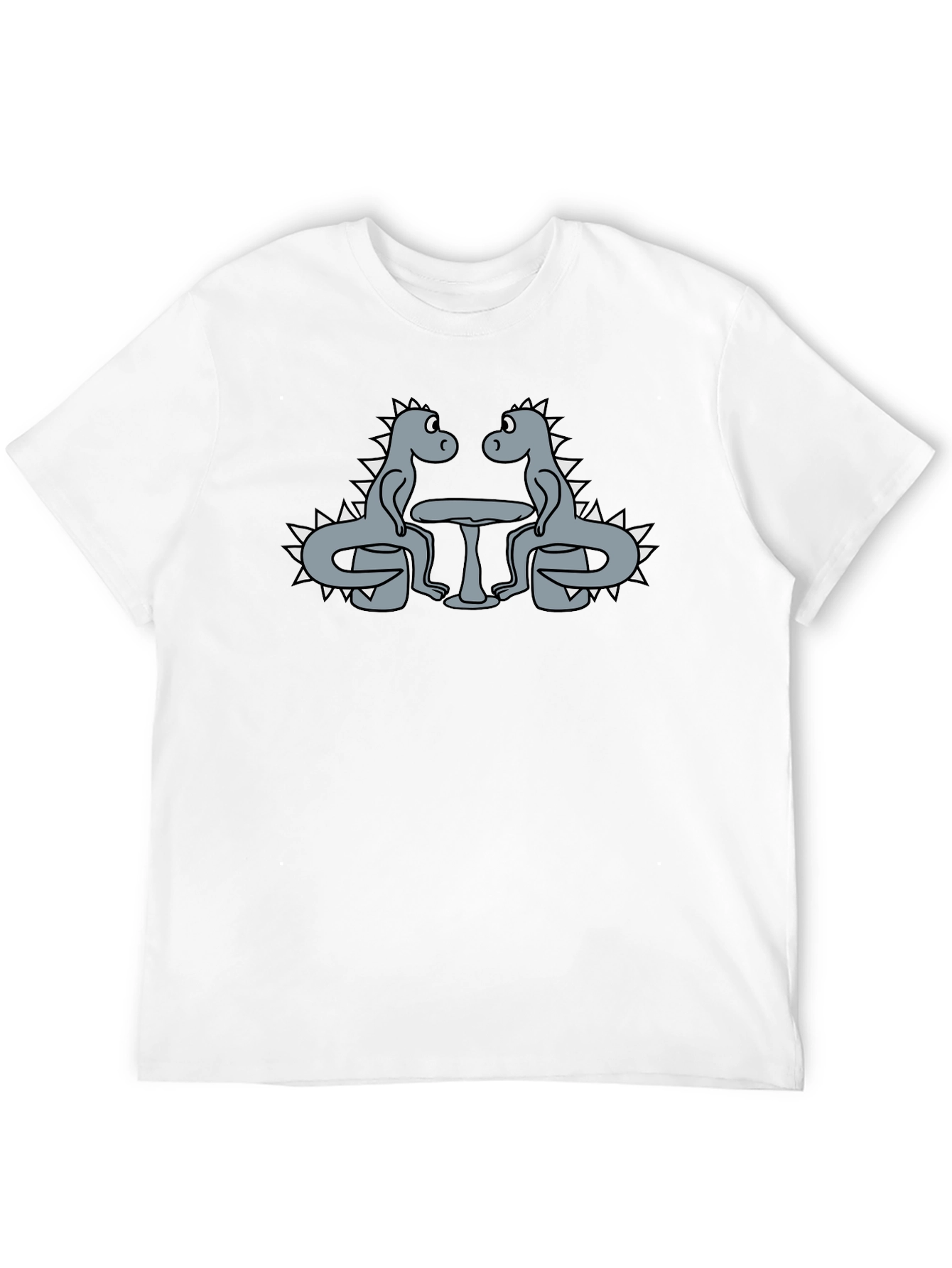 Dino Date Night Graphic Tee - Funny Dinosaur T-Shirt