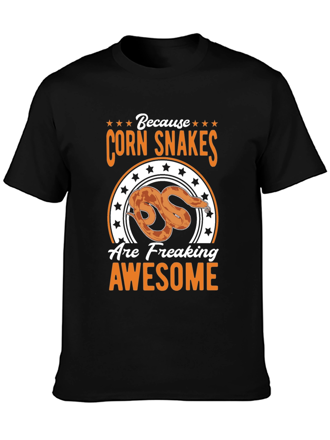 Corn Snakes Are Awesome Black T-Shirt